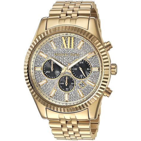 michael kors lexington watch gold|oversized lexington two tone watch.